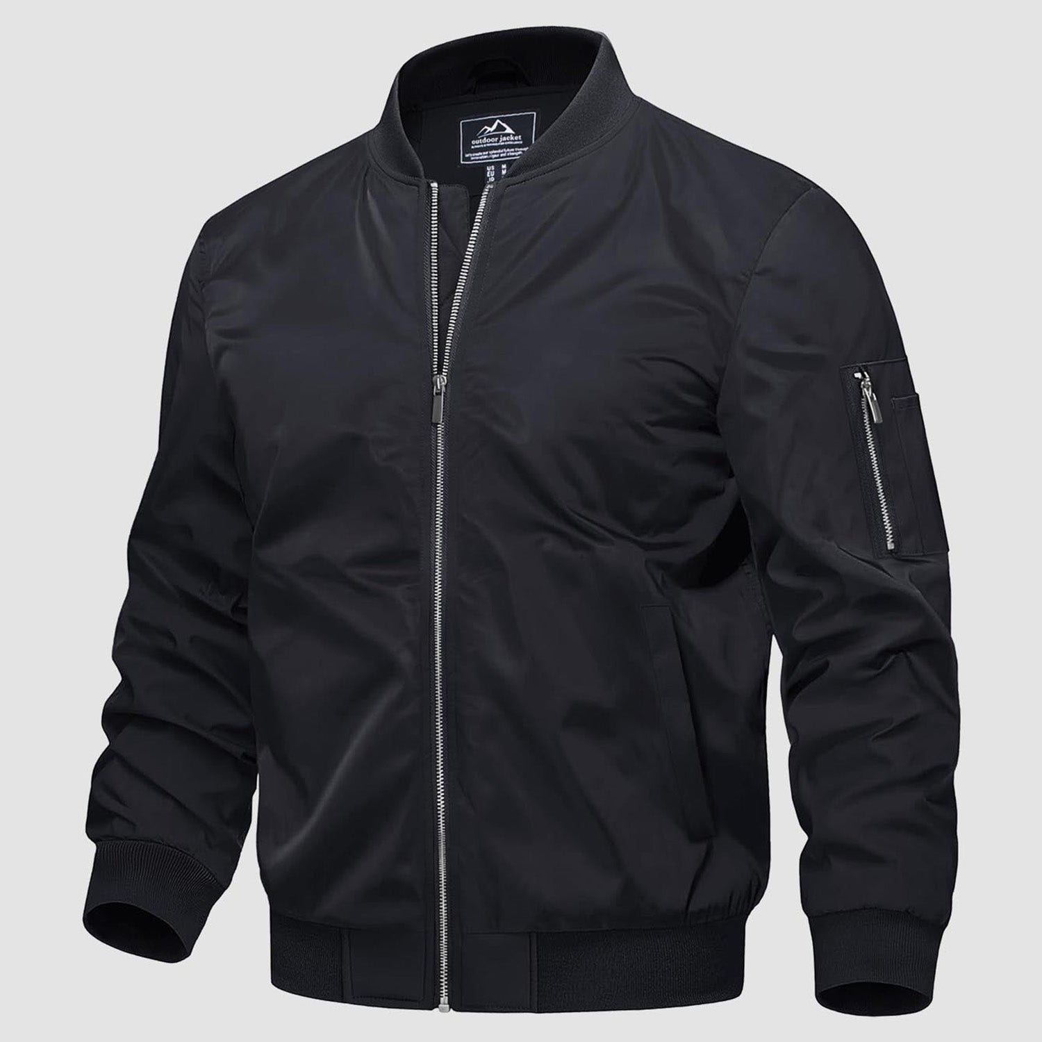 Men’s Bomber Jacket with Zip Pockets | All Season