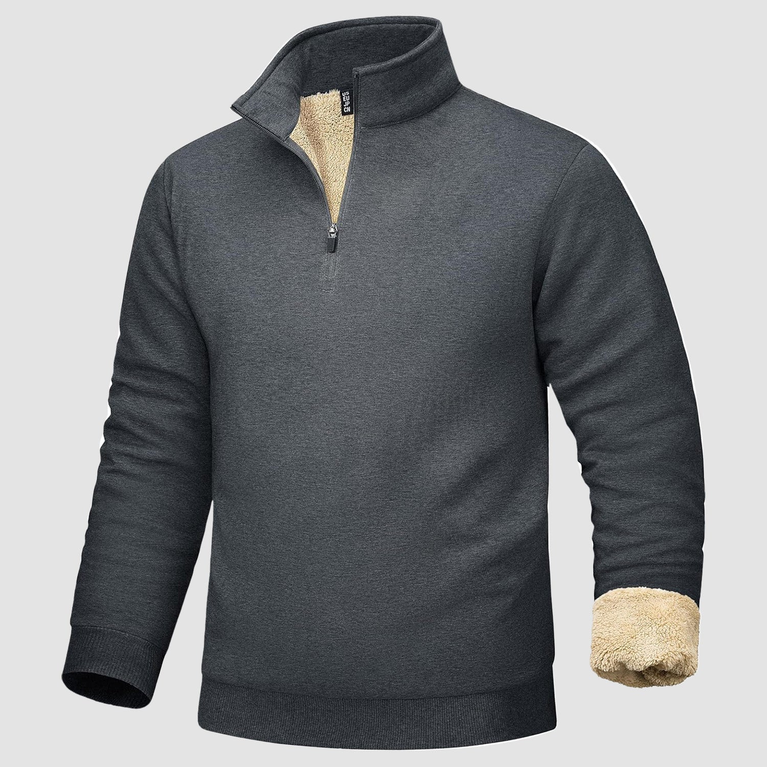 Women's Sherpa Lined Sweatshirt – Fleece Crewneck Pullover, Soft & Warm, For Winter & Fall