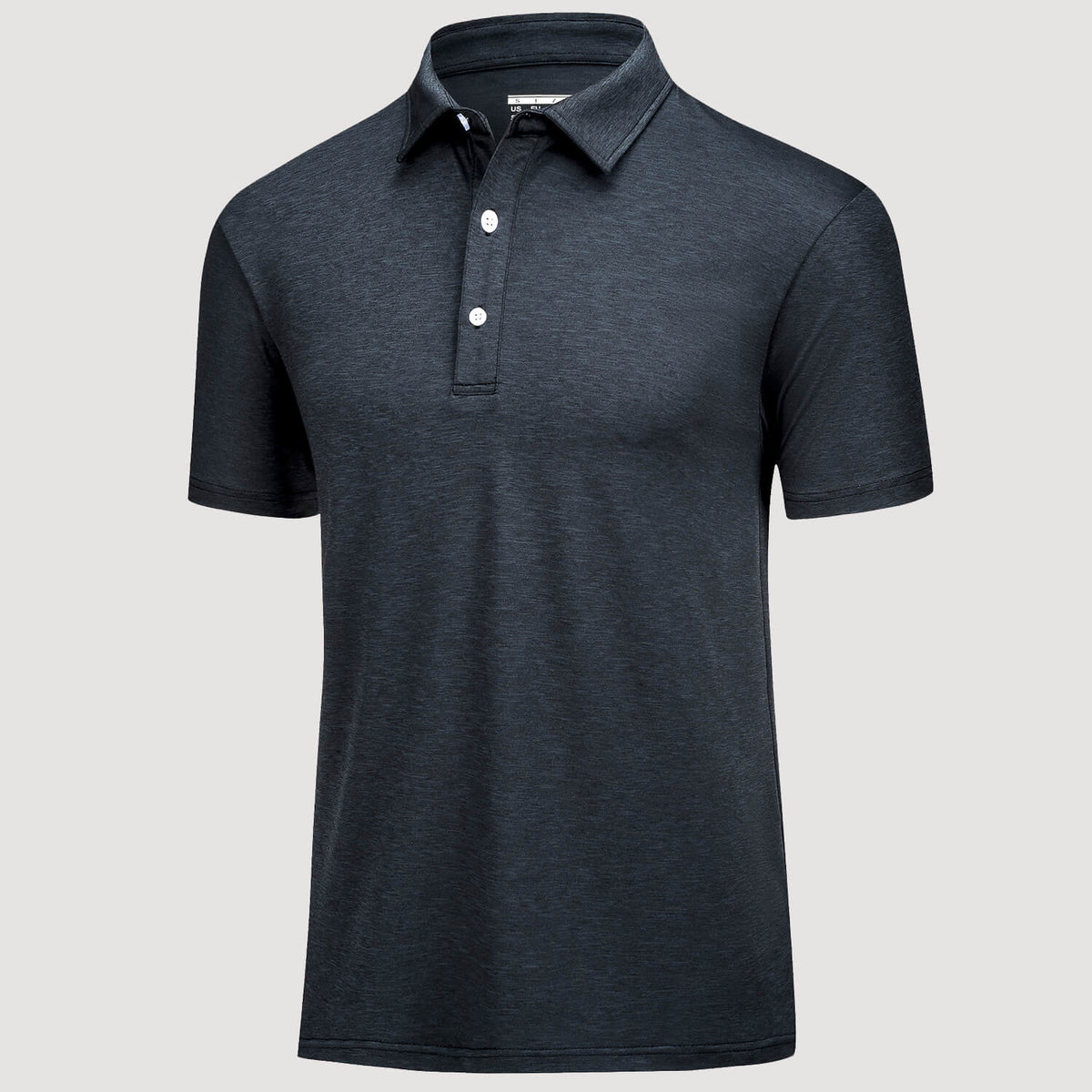 Men's Golf Polo T-Shirts Quick Dry Sports Shirts, Black / M