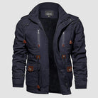 Men Parka Jacket Cotton Cargo Military Army Coat Winter Thick Fleece Warm Overcoat