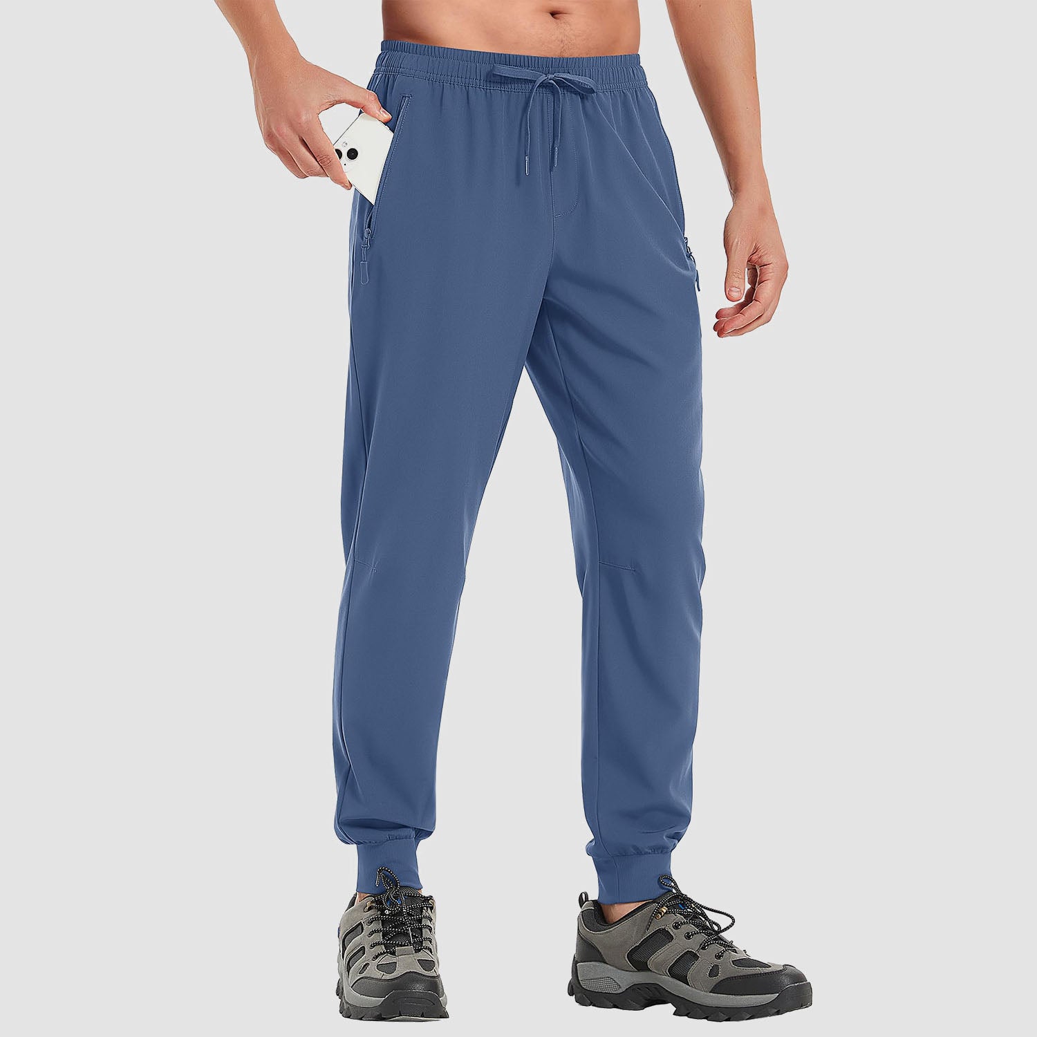Men Casual Fast Dry Stretch Pants Lightweight High Elastic Waist Trousers  AU | eBay