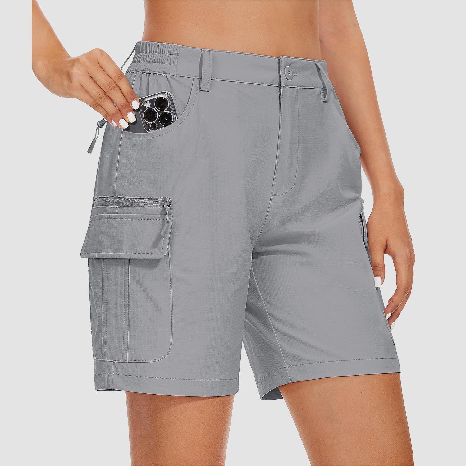 Women's   Golf Shorts 6 Pockets Quick Dry Hiking Cargo Shorts Lightweight Water Resistant Summer Outdoor Shorts