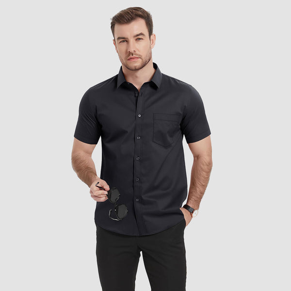 Men's Short Sleeve Shirts  Regular Fit Business Shirts