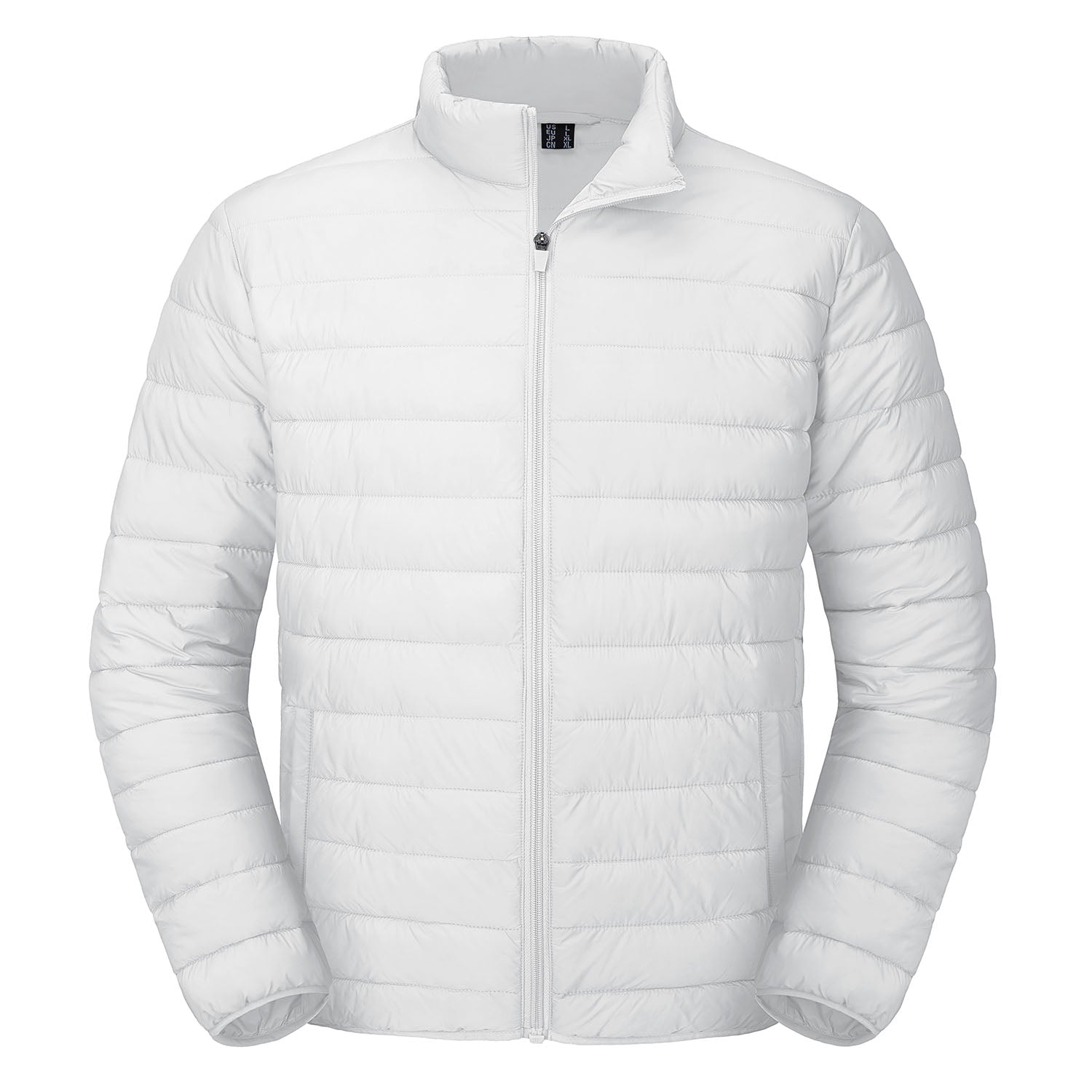 White lightweight clearance puffer jacket