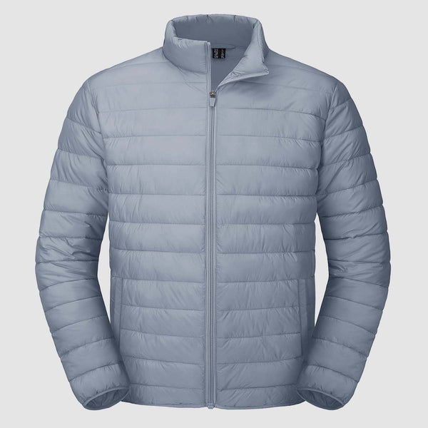 Men's Lightweight Water-Repellent Puffer Jacket - Insulated Winter Coat