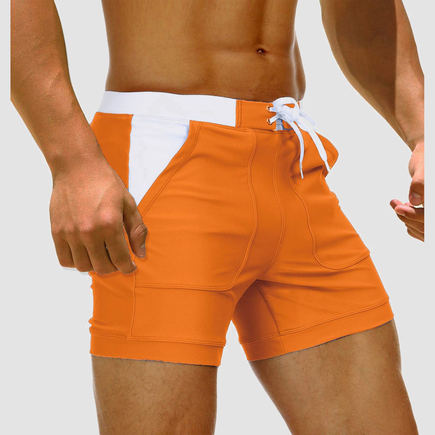 Mens swim trunks sales with mesh lining