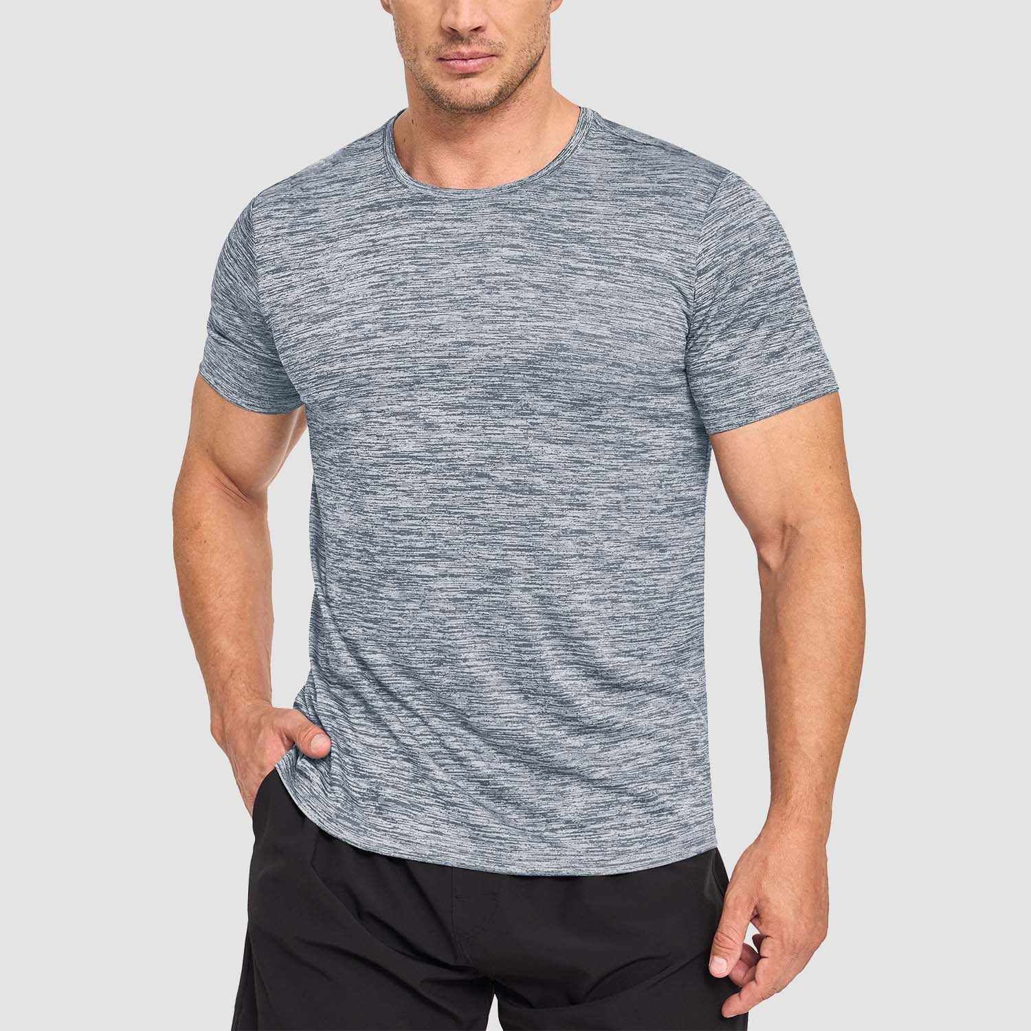 Men's T-Shirts Quick Dry Athletic Shirts Short Sleeve Running