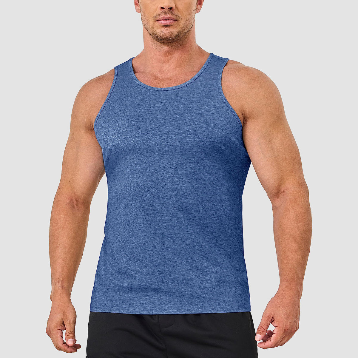 Men's Tank Top Cotton Sleeveless Shirt Lightweight Muscle Tank Tee Shi ...