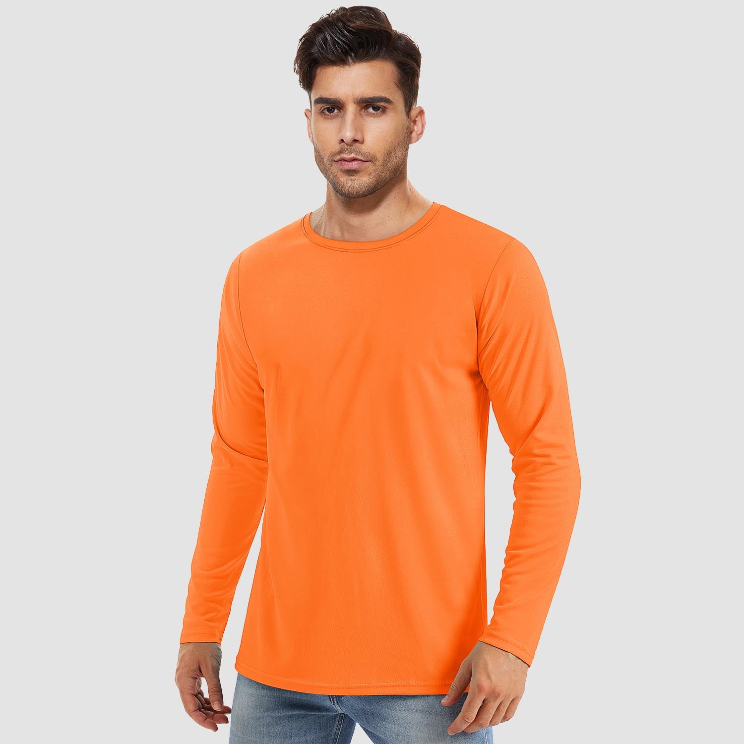 Men's UPF 80+ Long Sleeve Shirts UV Sun Protection Shirt Running