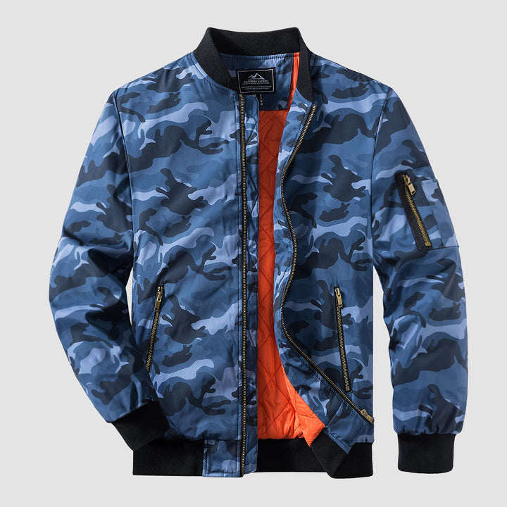 Men's Bomber Jacket  Windproof Quilted Jacket - MAGCOMSEN