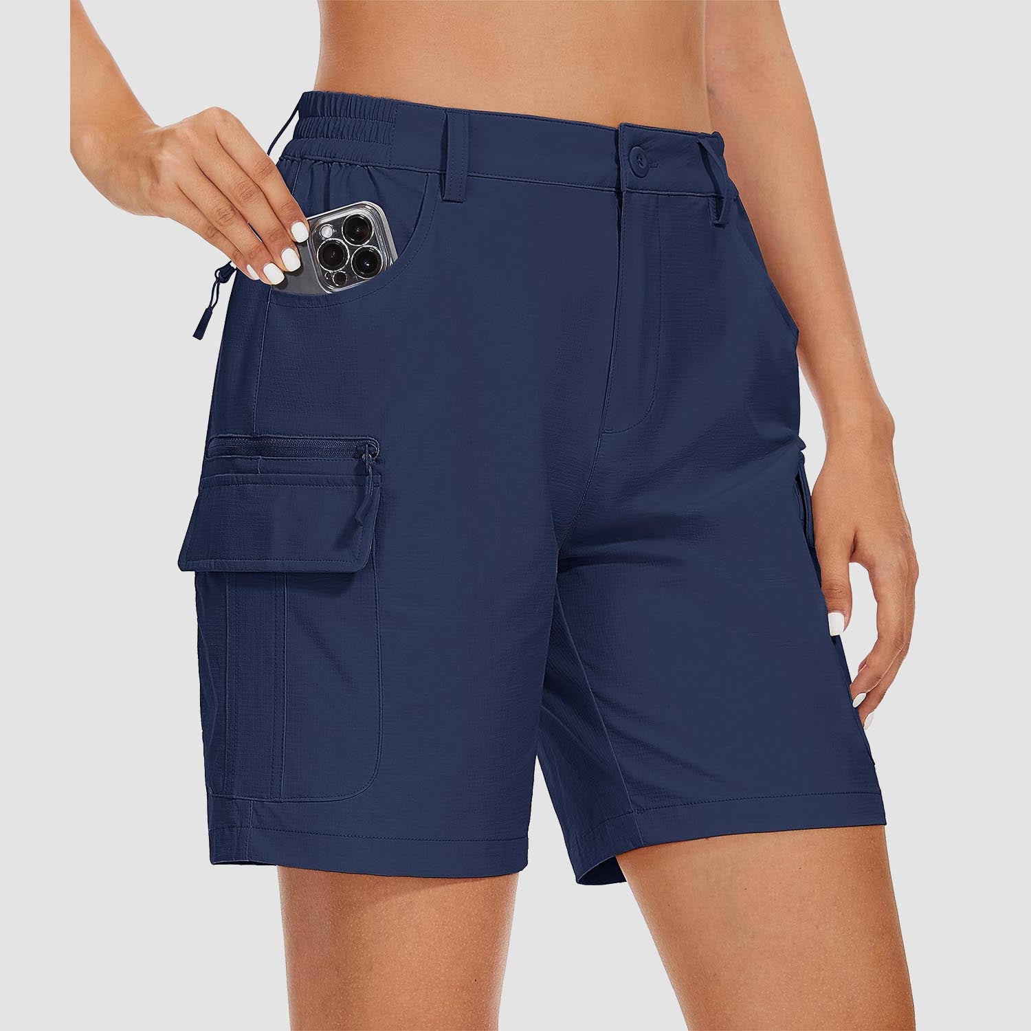 Women's   Golf Shorts 6 Pockets Quick Dry Hiking Cargo Shorts Lightweight Water Resistant Summer Outdoor Shorts