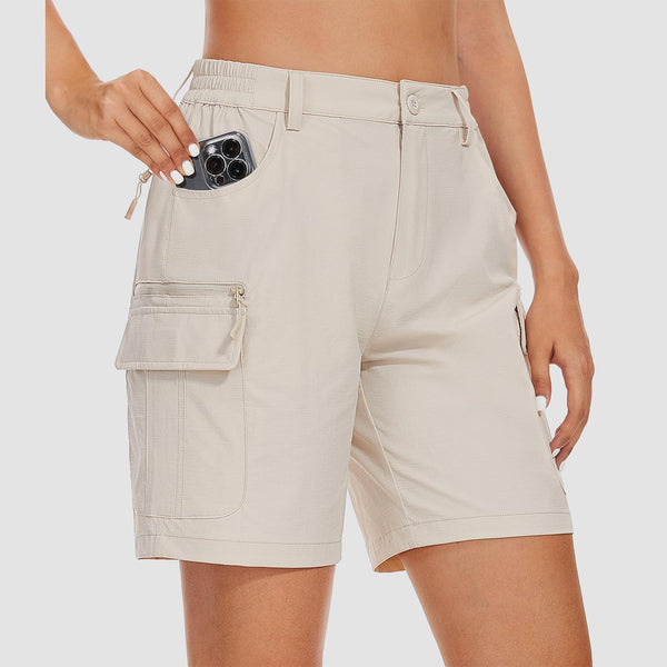 Women's   Golf Shorts 6 Pockets Quick Dry Hiking Cargo Shorts Lightweight Water Resistant Summer Outdoor Shorts