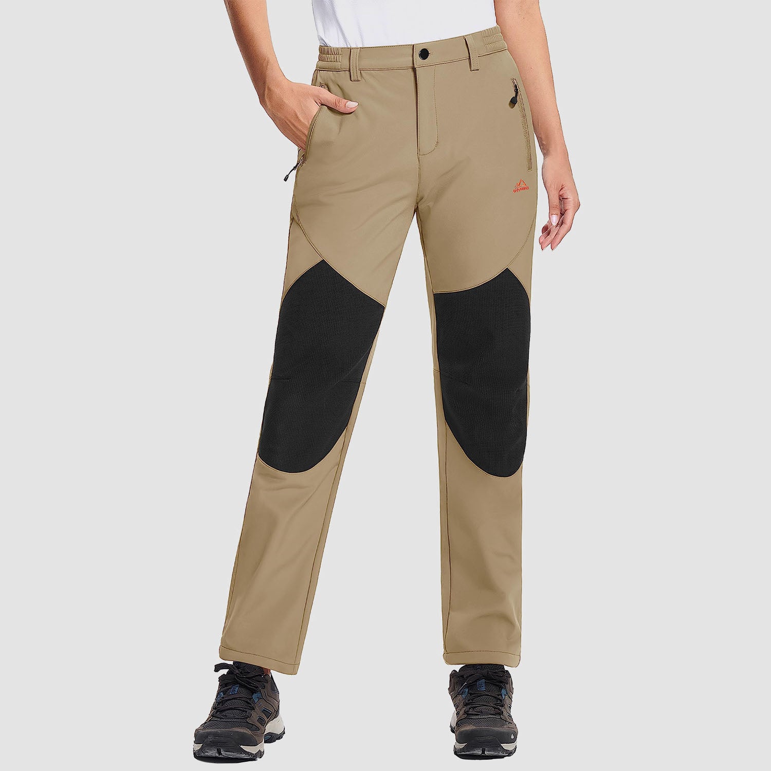 Women's Hiking Pants Fleece Lined Warm Pant with Articulated Knee