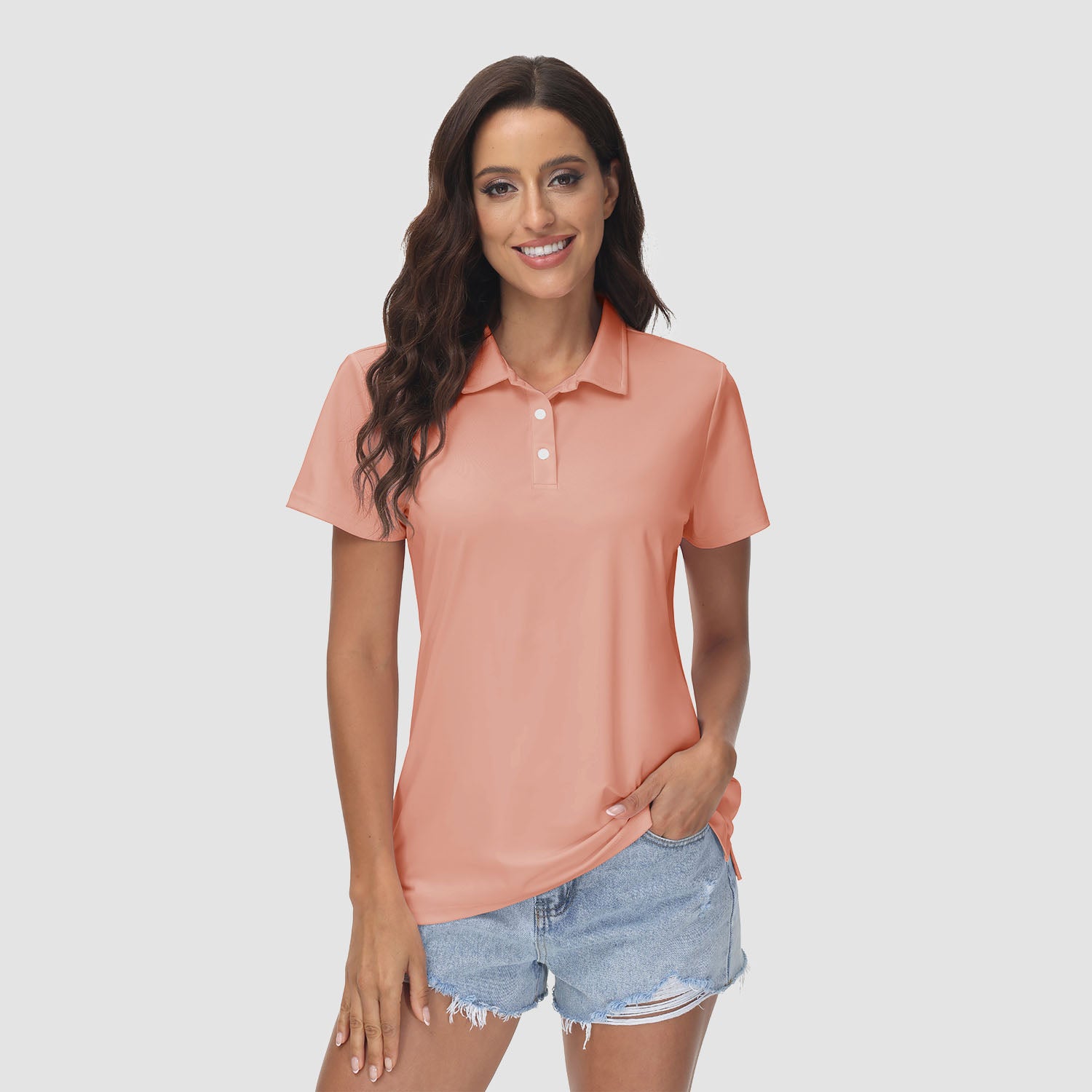 Women's Polo Shirts UPF 50+ Sun Protection Short Sleeve Golf Shirt Quick Dry