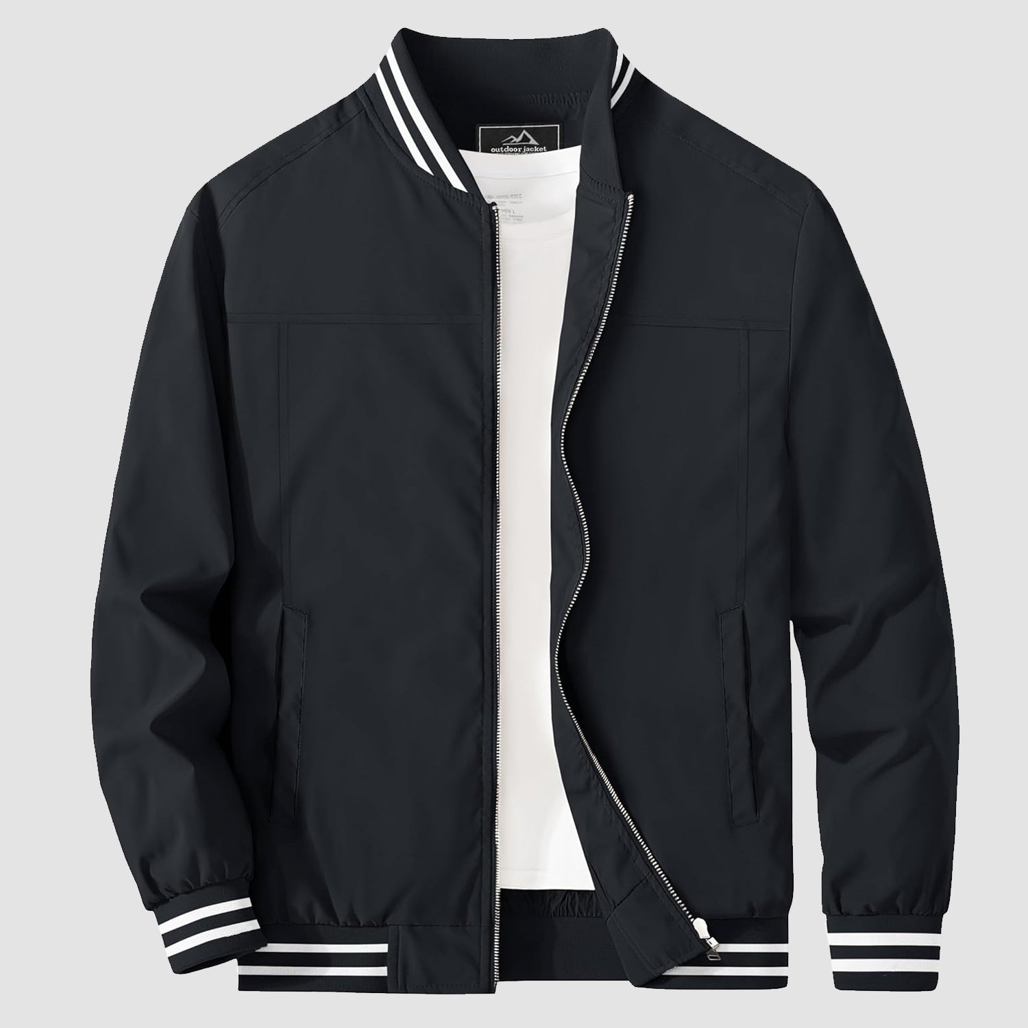 【Buy 4 Get the 4th Free】Men's Bomber Jacket Lightweight Windbreaker Casual Outwear - MAGCOMSEN