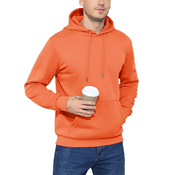 Cozy Men’s Fleece Lined Workout Hoodie with Kangaroo Pocket - MAGCOMSEN