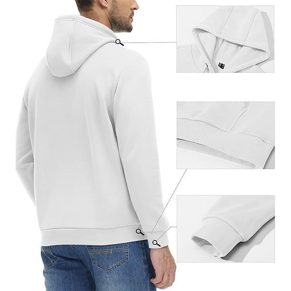 Cozy Men’s Fleece Lined Workout Hoodie with Kangaroo Pocket - MAGCOMSEN