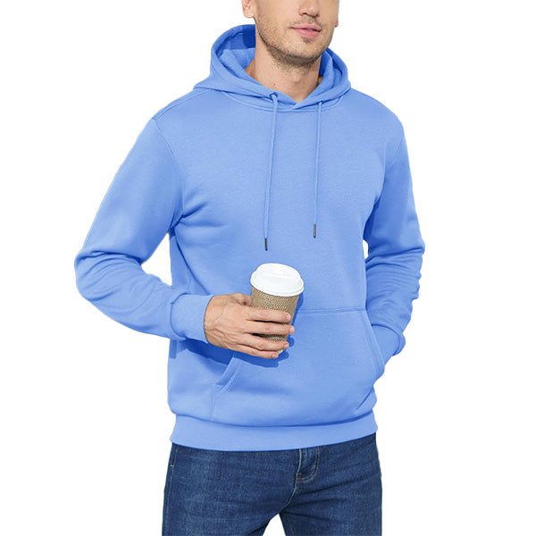 Cozy Men’s Fleece Lined Workout Hoodie with Kangaroo Pocket - MAGCOMSEN