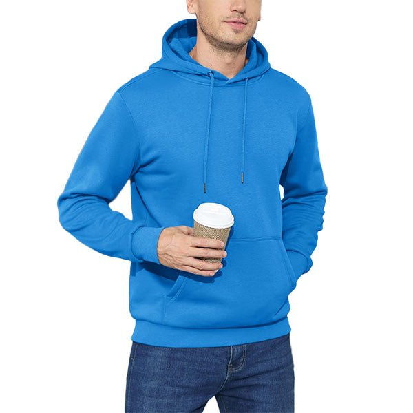 Cozy Men’s Fleece Lined Workout Hoodie with Kangaroo Pocket - MAGCOMSEN