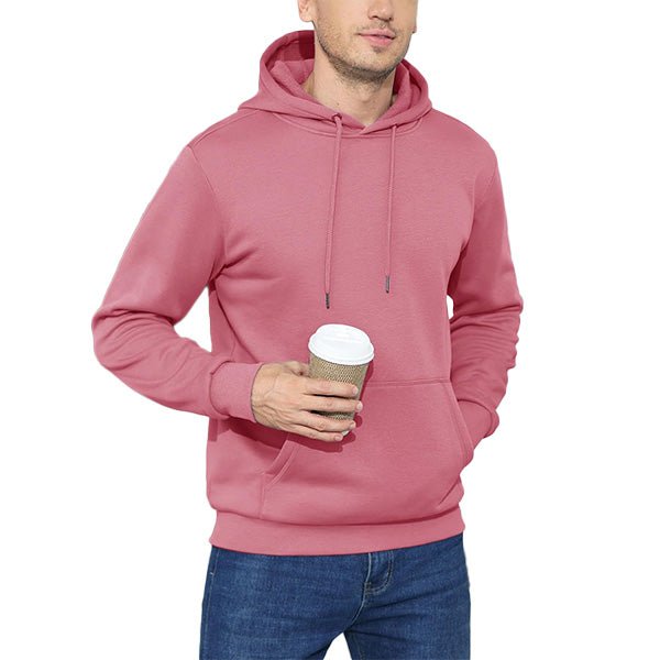 Cozy Men’s Fleece Lined Workout Hoodie with Kangaroo Pocket - MAGCOMSEN