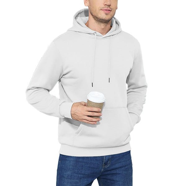 Cozy Men’s Fleece Lined Workout Hoodie with Kangaroo Pocket - MAGCOMSEN