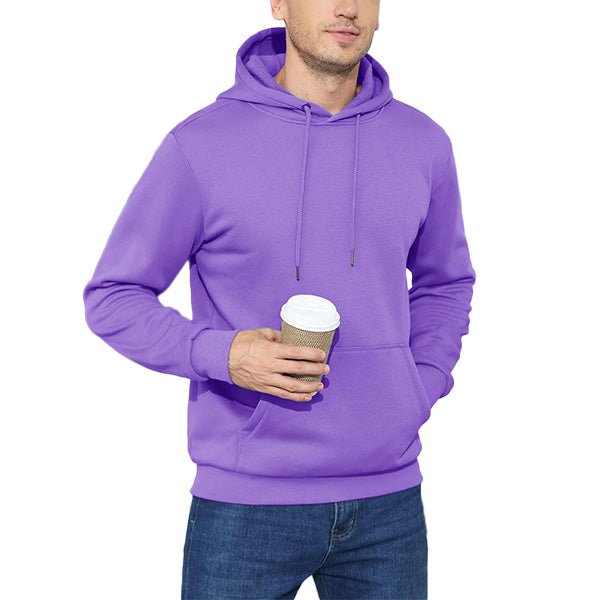 Cozy Men’s Fleece Lined Workout Hoodie with Kangaroo Pocket - MAGCOMSEN