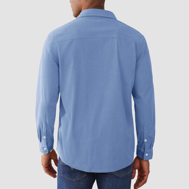 Men's Corduroy Lands End Sun Protection Shirt Long Sleeve Casual Lands End Sun Protection Shirt - MAGCOMSEN