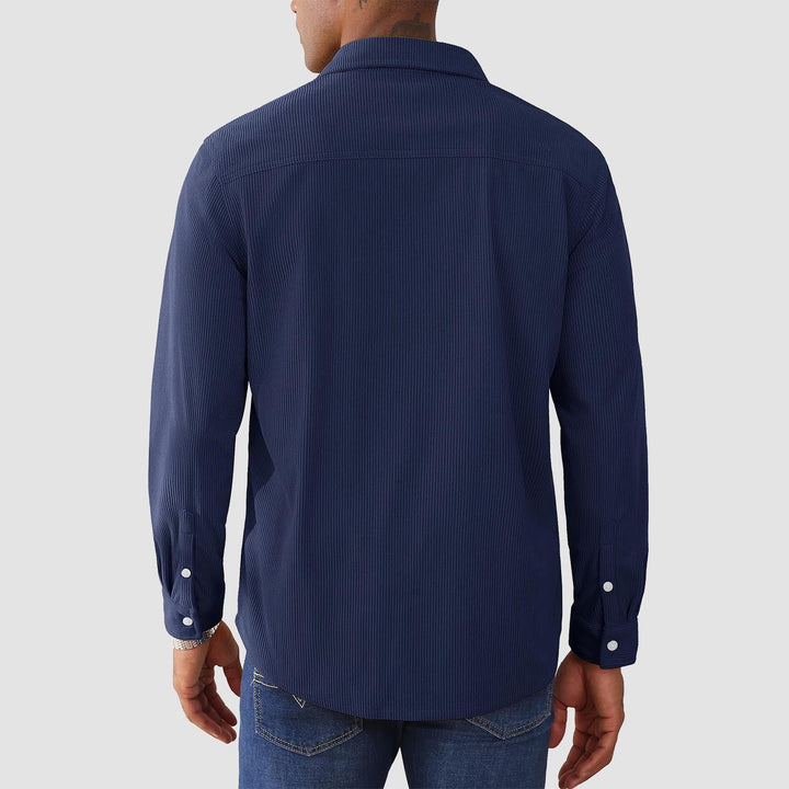 Men's Corduroy Lands End Sun Protection Shirt Long Sleeve Casual Lands End Sun Protection Shirt - MAGCOMSEN