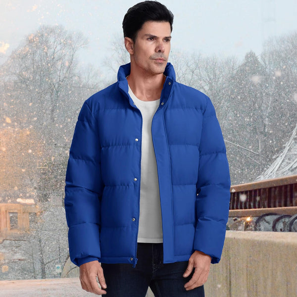 Stand-collar Men's Down Jacket Winter Fashion Trend Thick Windproof Warm Youth Jacket
