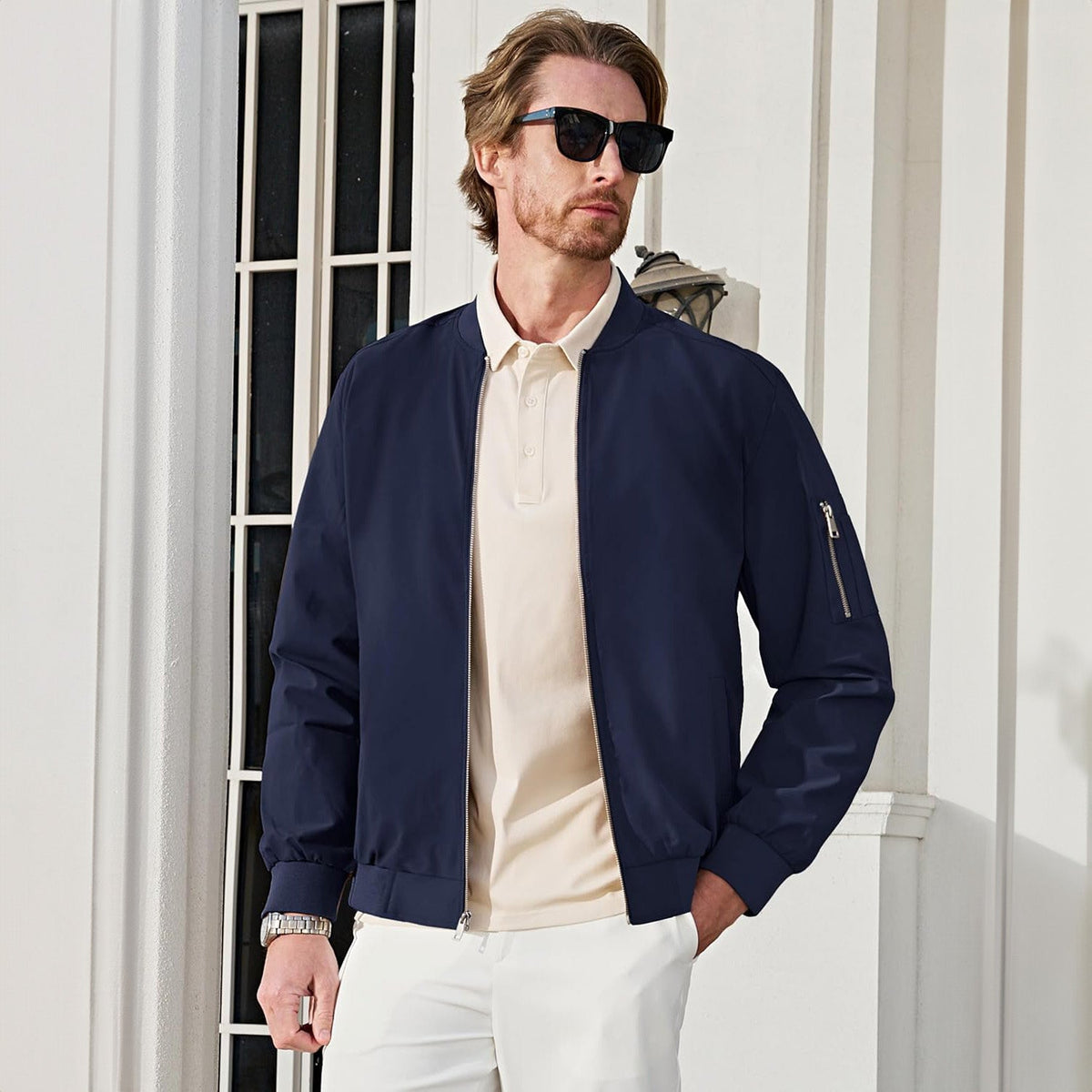 Men Bomber Jacket - Slim Male Wear Casual Windbreaker Jacket (TM3)