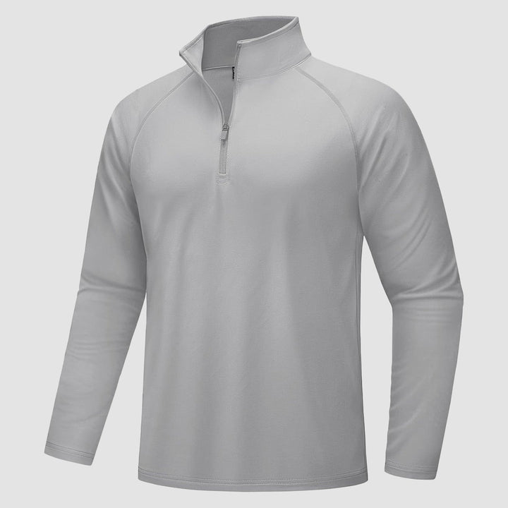 Men's Quarter Zip Pullover Long Sleeve Sweatshirts Fleece Lined Golf Pullover Thermal Gym Workout Tops - MAGCOMSEN