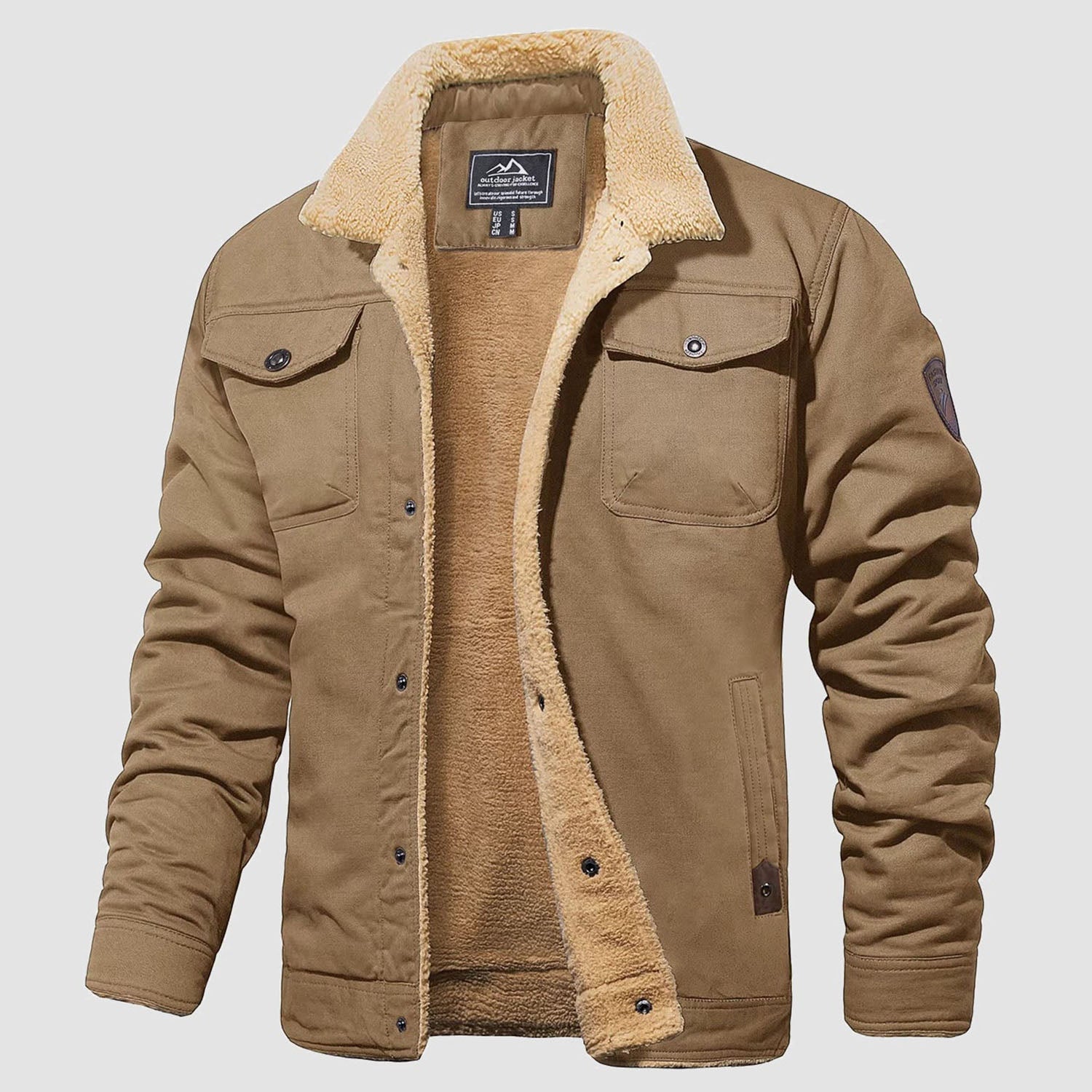 Mens military cargo jacket best sale