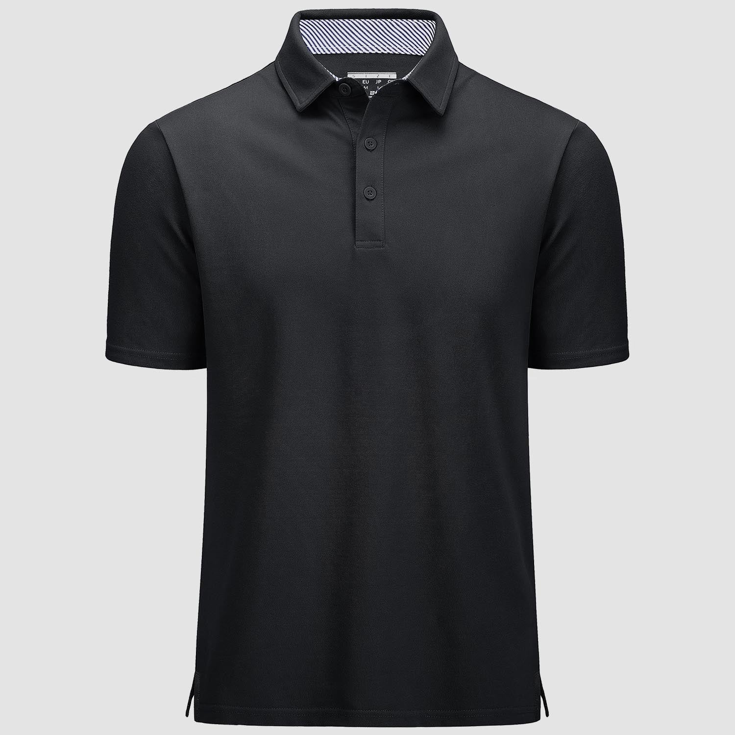 Men's Short Sleeve Polo Shirts Classic Golf Shirt - MAGCOMSEN