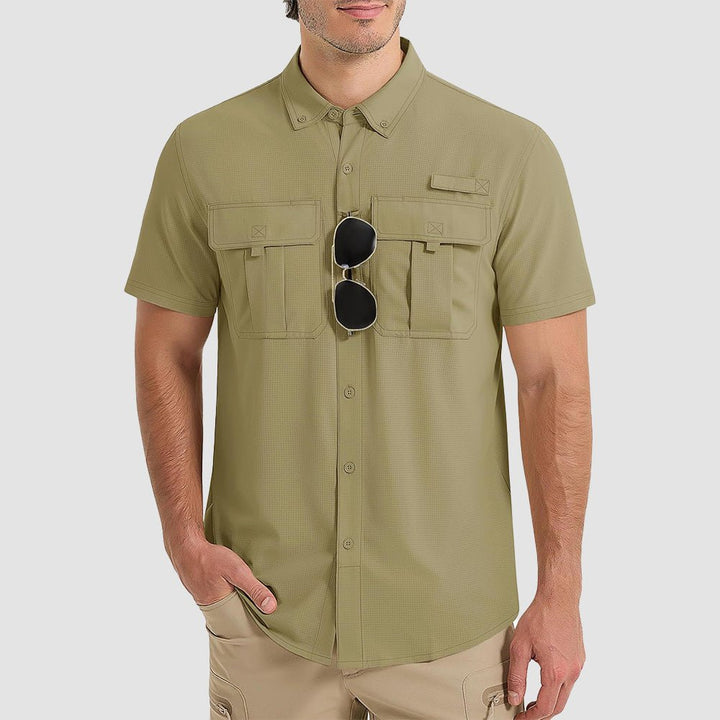 Men's Sun Protection/Quick Dry Fishing Shirts - MAGCOMSEN