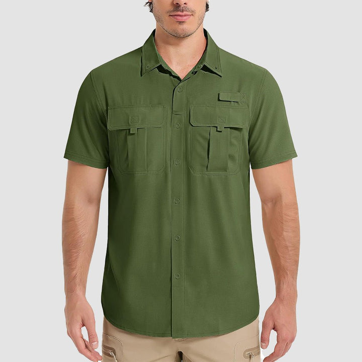 Men's Sun Protection/Quick Dry Fishing Shirts - MAGCOMSEN