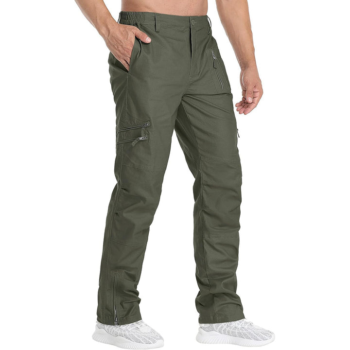 Men's Tactical Pants with 9 Pockets Ripstop Cargo Pants Lightweight Hiking - MAGCOMSEN