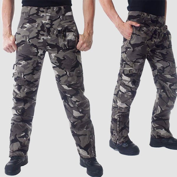 Men's Tactical Pants with 9 Pockets Ripstop Cargo Pants Lightweight Hiking - MAGCOMSEN