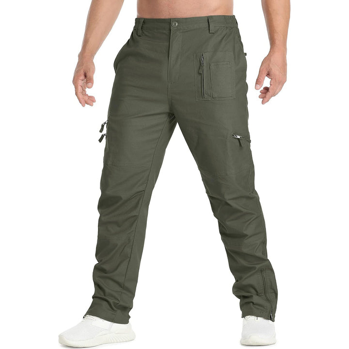 Men's Tactical Pants with 9 Pockets Ripstop Cargo Pants Lightweight Hiking - MAGCOMSEN