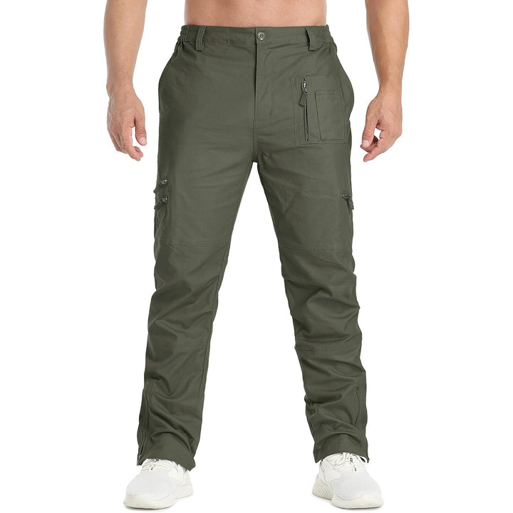 Men's Tactical Pants with 9 Pockets Ripstop Cargo Pants Lightweight Hiking - MAGCOMSEN