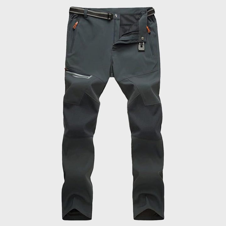 Men's Tactical Trekking Pants with Zipper Pockets Outdoor Ripstop Hiking Trousers - MAGCOMSEN