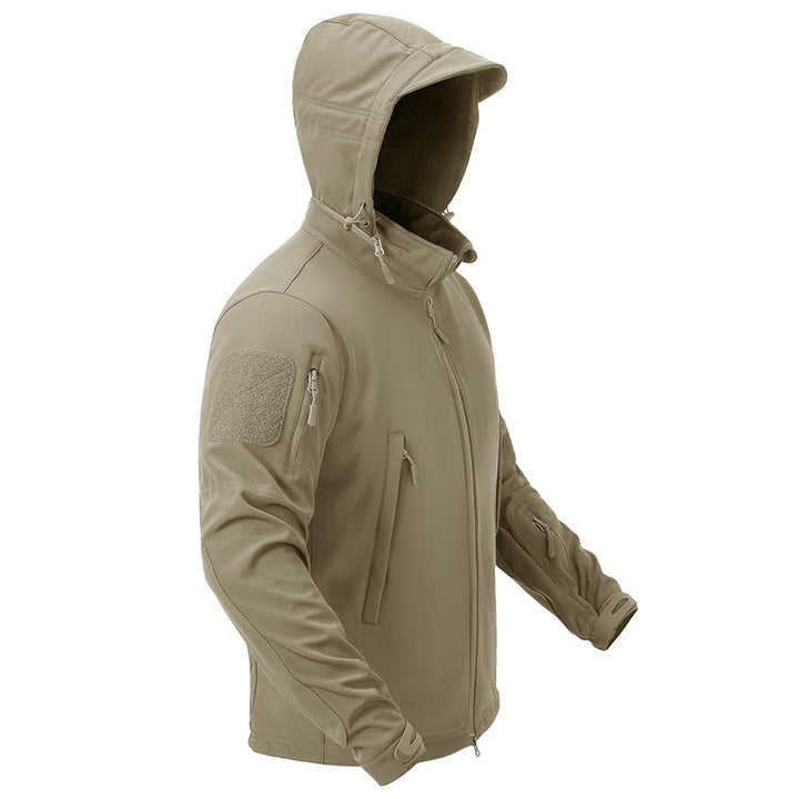 Men's Water Resistant Tactical Jacket - Fleece Lined Winter Coat - MAGCOMSEN