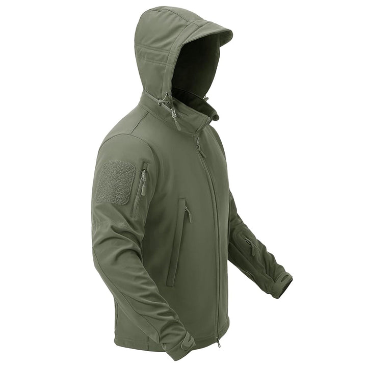 Men's Water Resistant Tactical Jacket - Fleece Lined Winter Coat - MAGCOMSEN