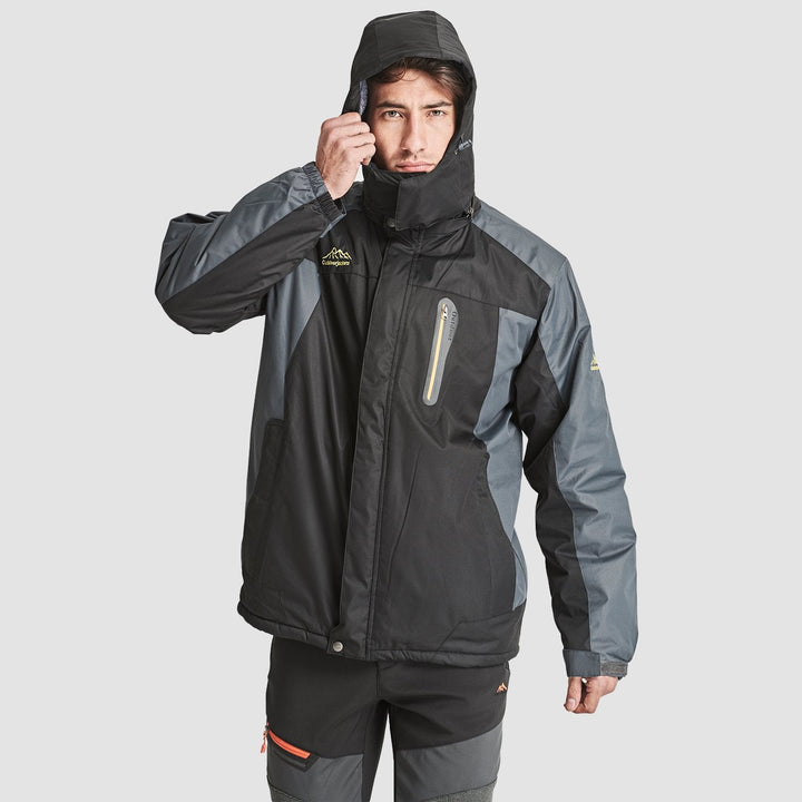 Men's Winter Coats Water Resistant Ski Snow Jacket Warm Fleece Parka Raincoats With Multi - Pockets - MAGCOMSEN