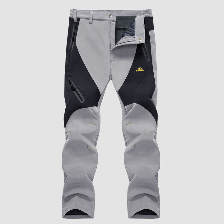 Men's Winter Pants Snow Pants Fleece Lined Water Resistant with 4 Zip Pockets Skiing Pants - MAGCOMSEN