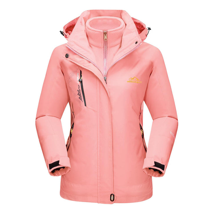 【Summer to Fall Sale】Women's Winter Coats 3 - IN - 1 Snow Ski Jacket Water Resistant Windproof Fleece Winter Jacket Parka - MAGCOMSEN