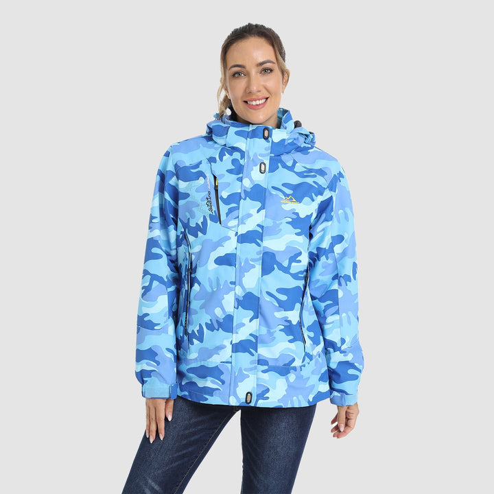 【Summer to Fall Sale】Women's Winter Coats 3 - IN - 1 Snow Ski Jacket Water Resistant Windproof Fleece Winter Jacket Parka - MAGCOMSEN