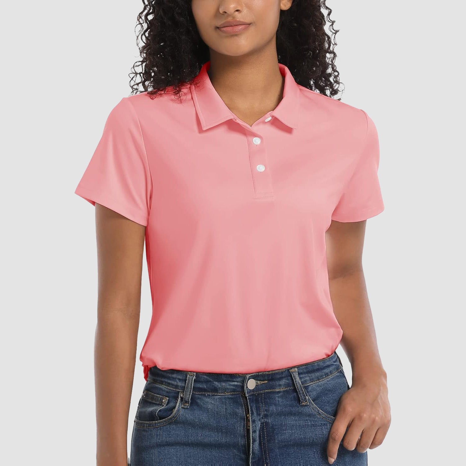 Women's Polo Shirts UPF 50+ Sun Protection Short Sleeve Golf Shirt Quick Dry - MAGCOMSEN