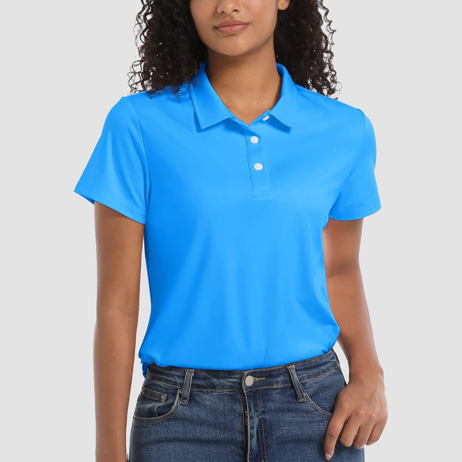 Women's Polo Shirts UPF 50+ Sun Protection Short Sleeve Golf Shirt Quick Dry - MAGCOMSEN