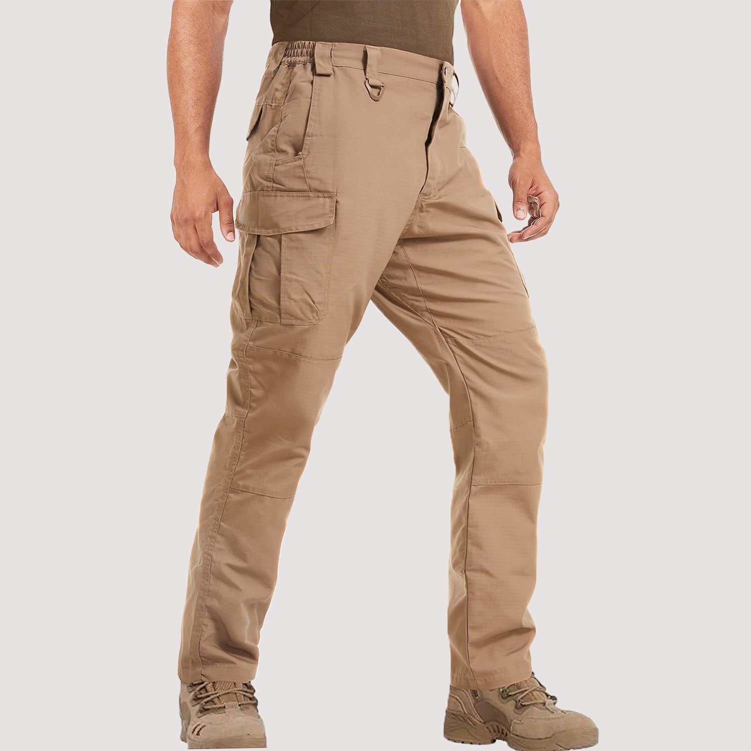 Men's Tactical 9 Pockets Ripstop, Water Repellent, Cargo Pants for Work, Hiking, Hunting pants