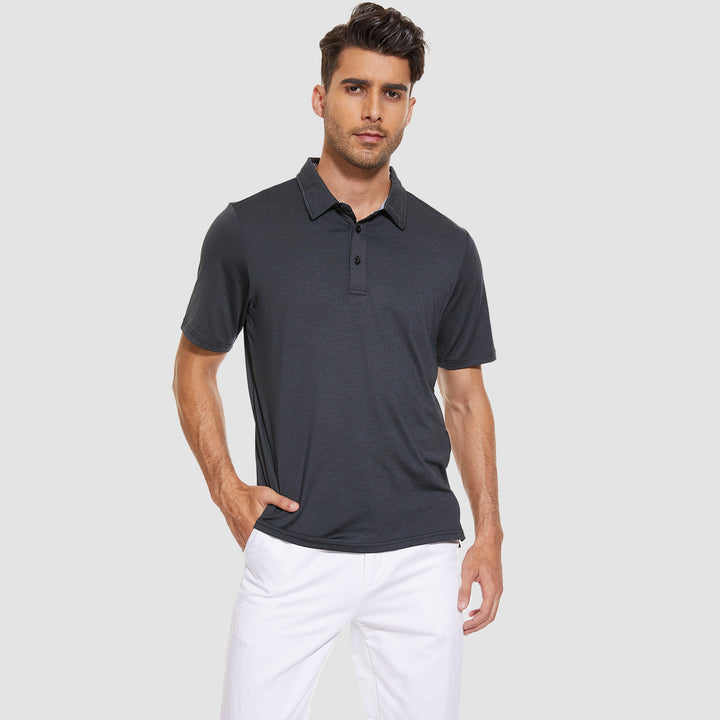 Men's Polo T-Shirt Quick Dry Performance Short Sleeve Golf Shirt - MAGCOMSEN